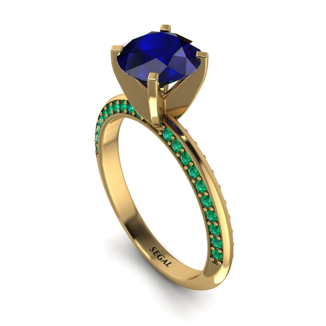 Classic Sapphire Ring With A Twist - Leilani No. 28