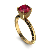 Classic Ruby Ring With A Twist - Leilani No. 40 image 1