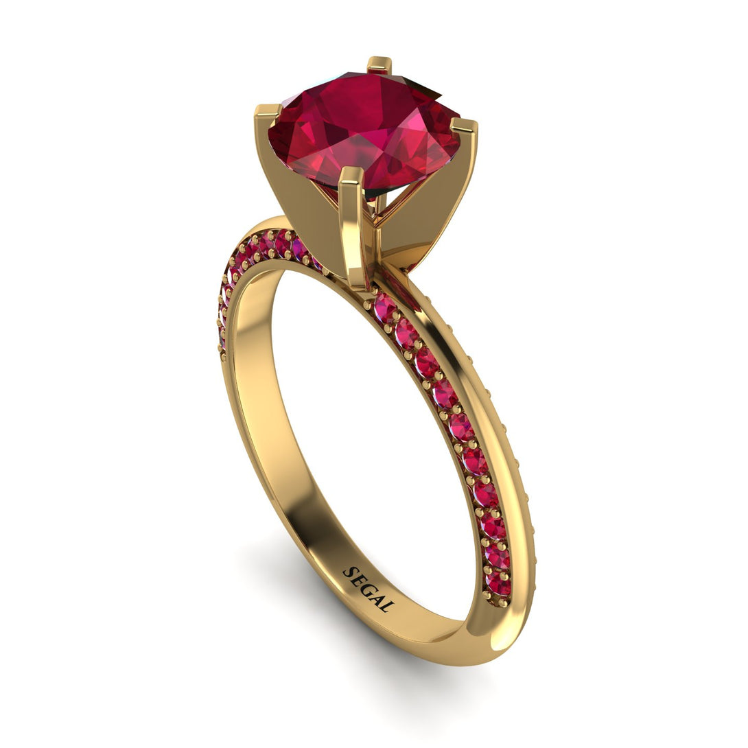 Classic Ruby Ring With A Twist - Leilani No. 55