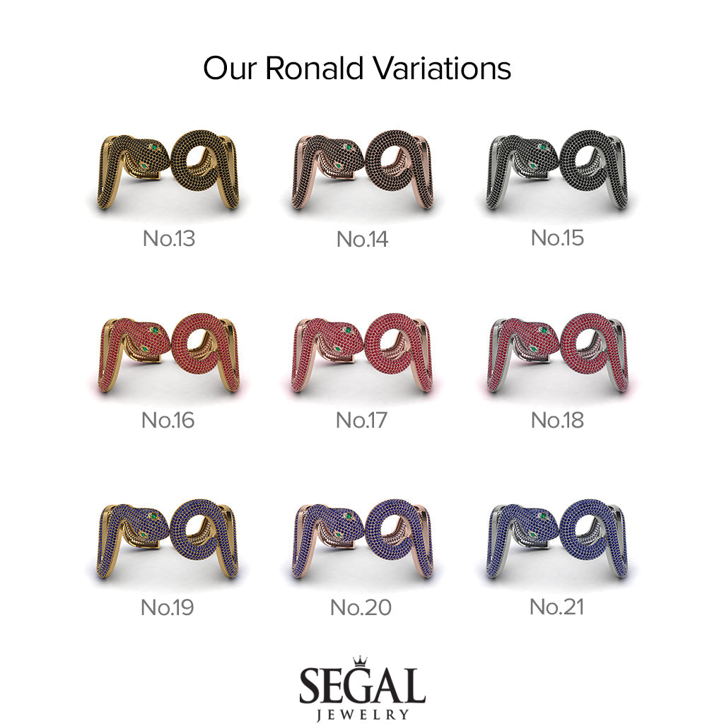 Gorgeous Sapphire Snake Bracelet - Ronald No. 20