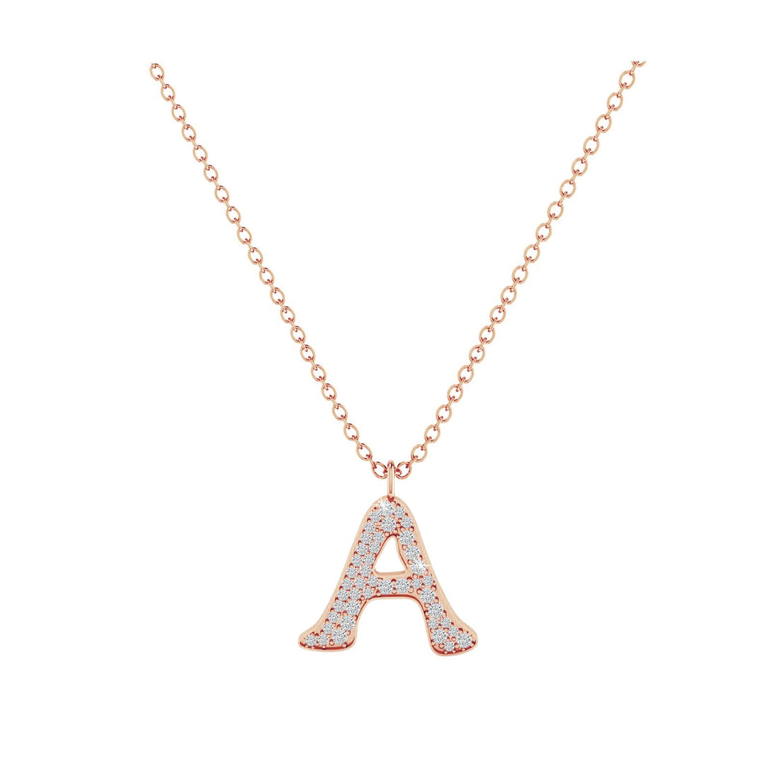 A - Letter Name Necklace Initial Necklace