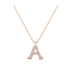A - Letter Name Necklace Initial Necklace
