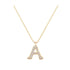 A - Letter Name Necklace Initial Necklace