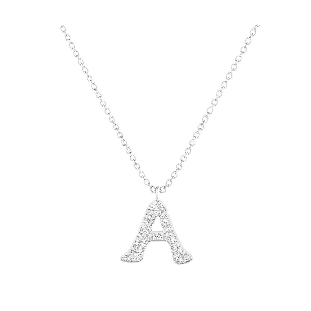 A - Letter Name Necklace Initial Necklace