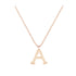 A - Letter Name Necklace Initial Necklace