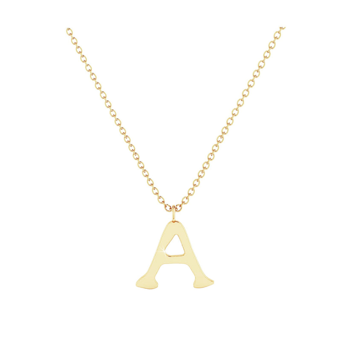 A - Letter Name Necklace Initial Necklace