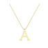 A - Letter Name Necklace Initial Necklace