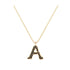A - Letter Name Necklace Initial Necklace