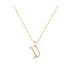 Ain - Hebrew Alef-Bet letter diamond Necklace - Ain letter