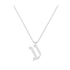 Ain - Hebrew Alef-Bet letter diamond Necklace - Ain letter