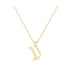 Ain - Hebrew Alef-Bet letter diamond Necklace - Ain letter