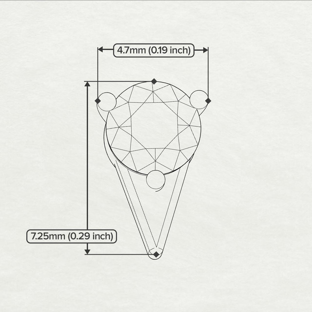 Triangle Black Diamond Earrings - Aisha No. 7