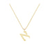 Alef - Hebrew Alef-Bet letter diamond Necklace - A letter