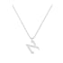 Alef - Hebrew Alef-Bet letter diamond Necklace - A letter
