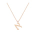 Alef - Hebrew Alef-Bet letter diamond Necklace - A letter