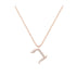 Bet - Hebrew Alef-Bet letter diamond Necklace - B letter