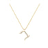 Bet - Hebrew Alef-Bet letter diamond Necklace - B letter
