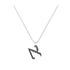 Alef - Hebrew Alef-Bet letter diamond Necklace - A letter