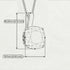 Hidden Halo Cushion Ruby Necklace - Alivia No. 12