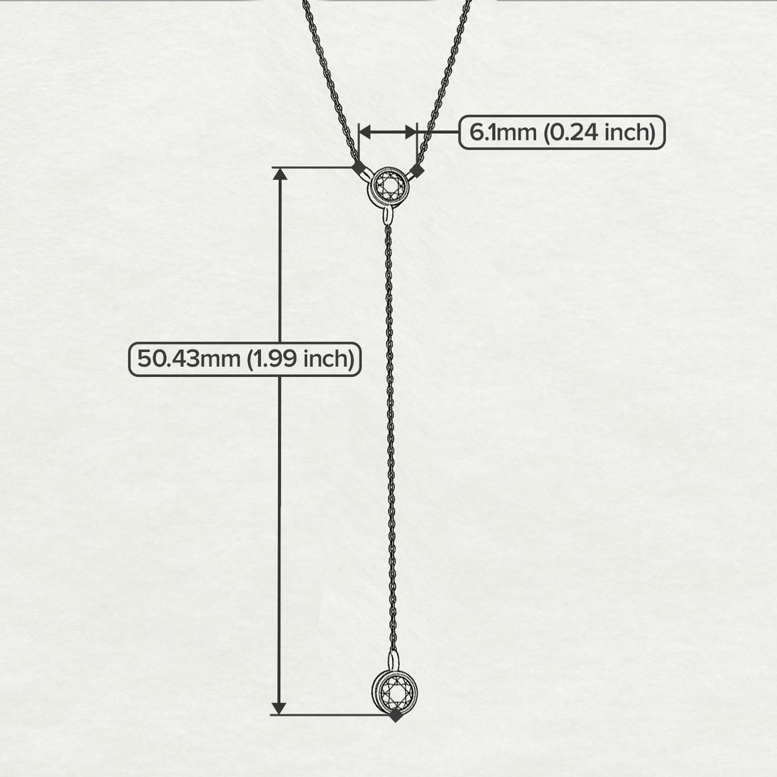 Diamond Tie Necklace - Alma No. 1
