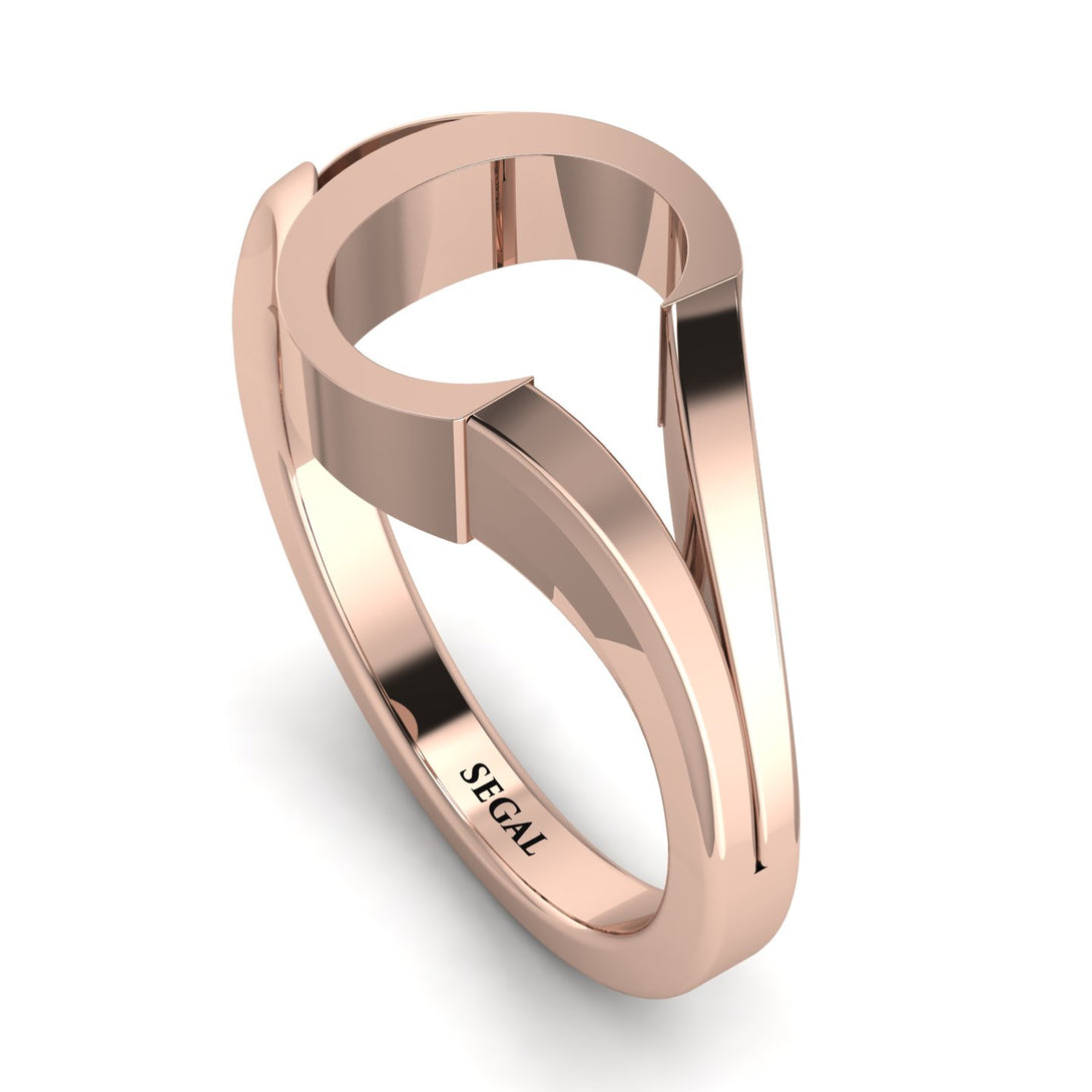 Gold Initial C Ring