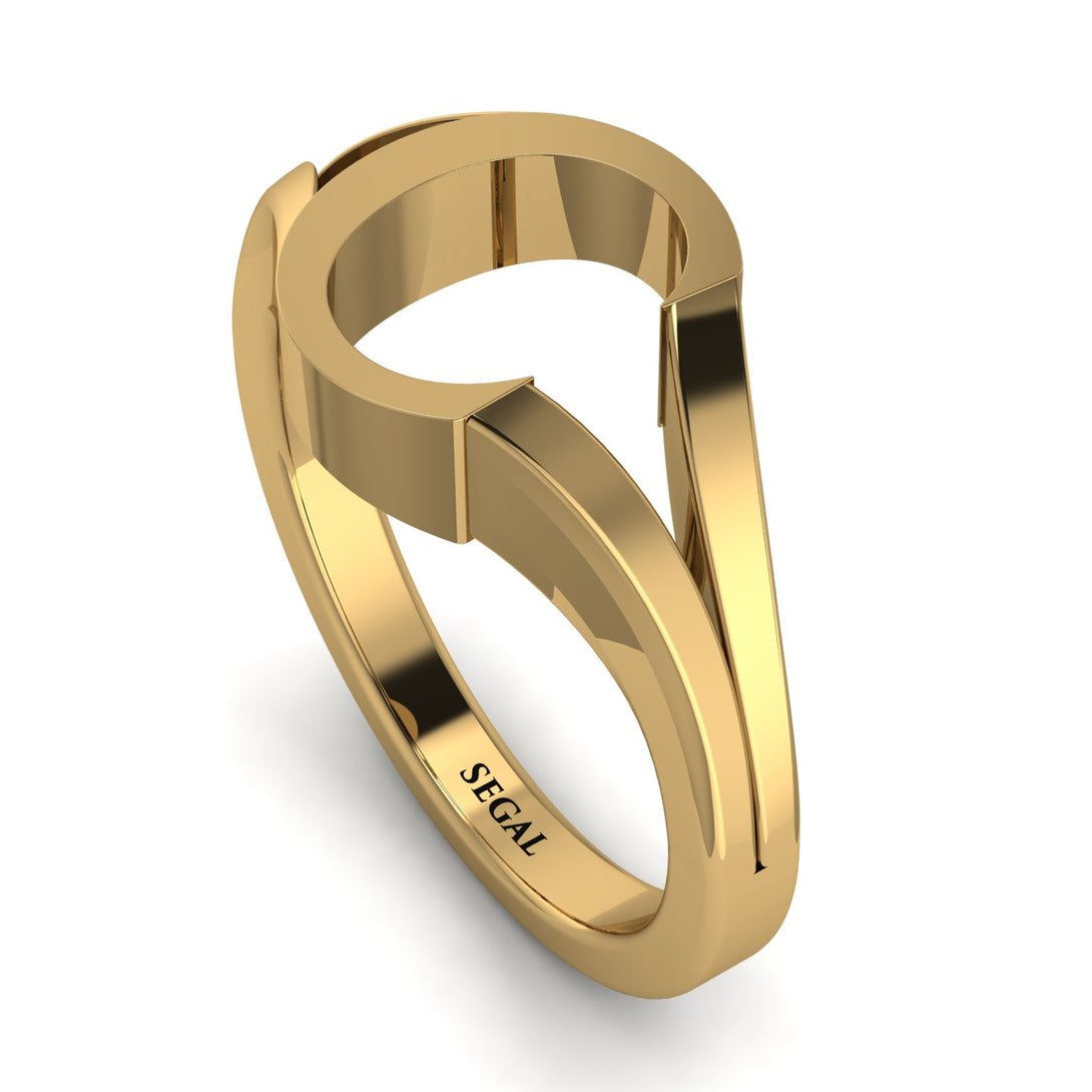 Gold Initial C Ring