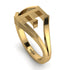 Gold Initial F Ring