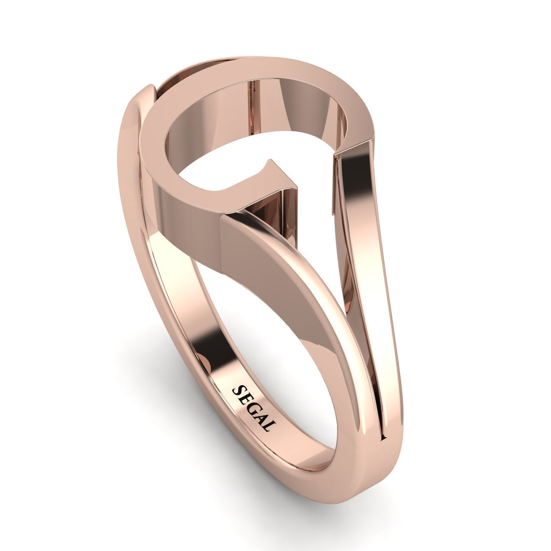 Gold Initial G Ring