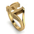 Gold Initial H Ring