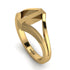 Gold Initial I Ring