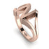 Gold Initial N Ring