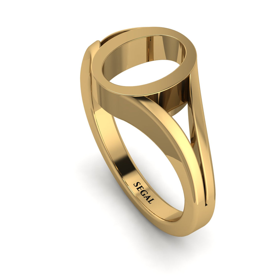 Gold Initial O Ring