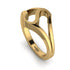 Gold Initial S Ring