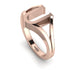 Gold Initial U Ring