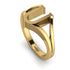 Gold Initial U Ring