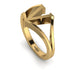 Gold Initial V Ring