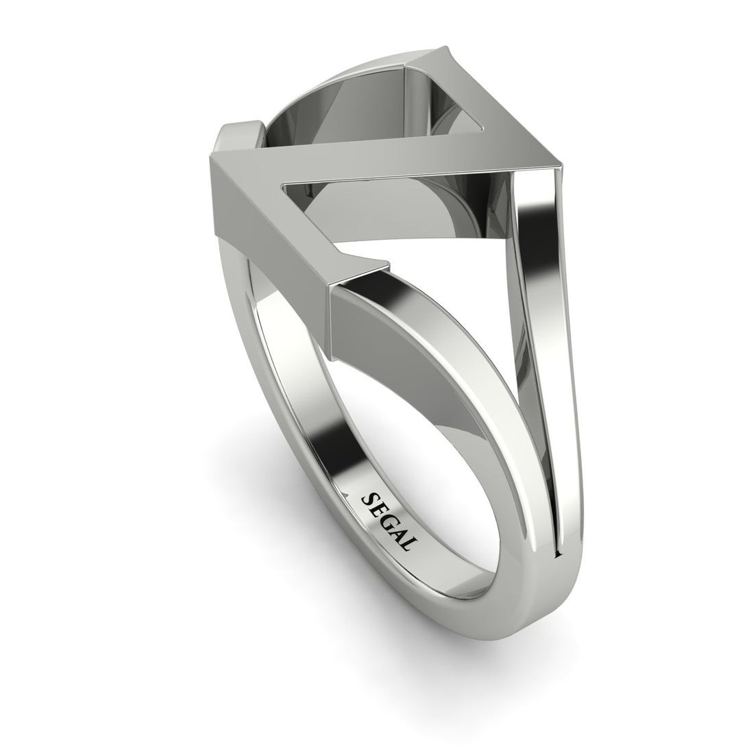 Gold Initial Z Ring