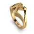 Gold Initial K Ring