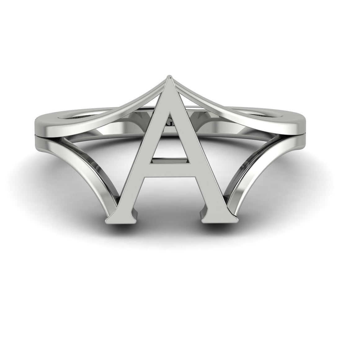 Gold Initial A Ring