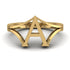 Gold Initial A Ring