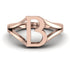 Gold Initial B Ring
