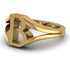 Gold Initial B Ring