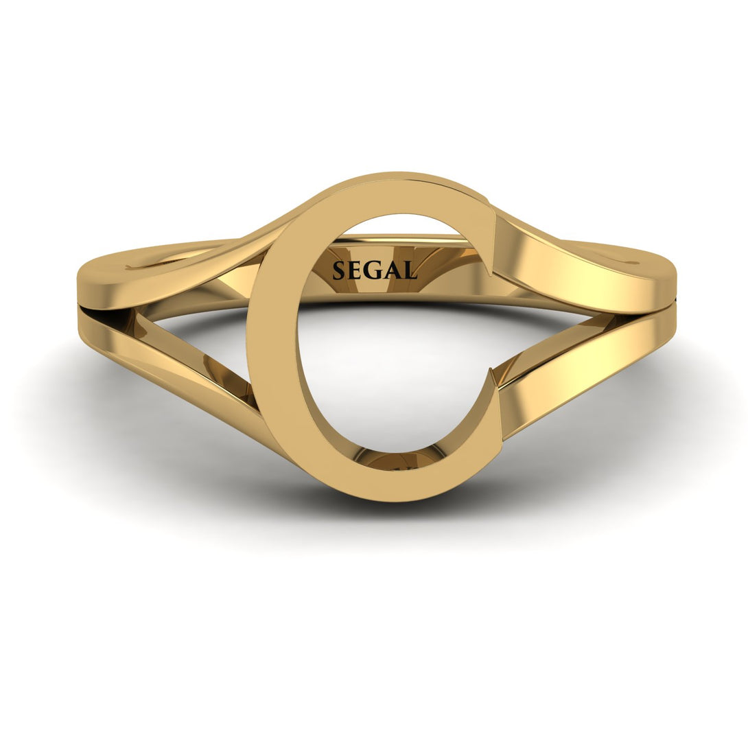 Gold Initial C Ring