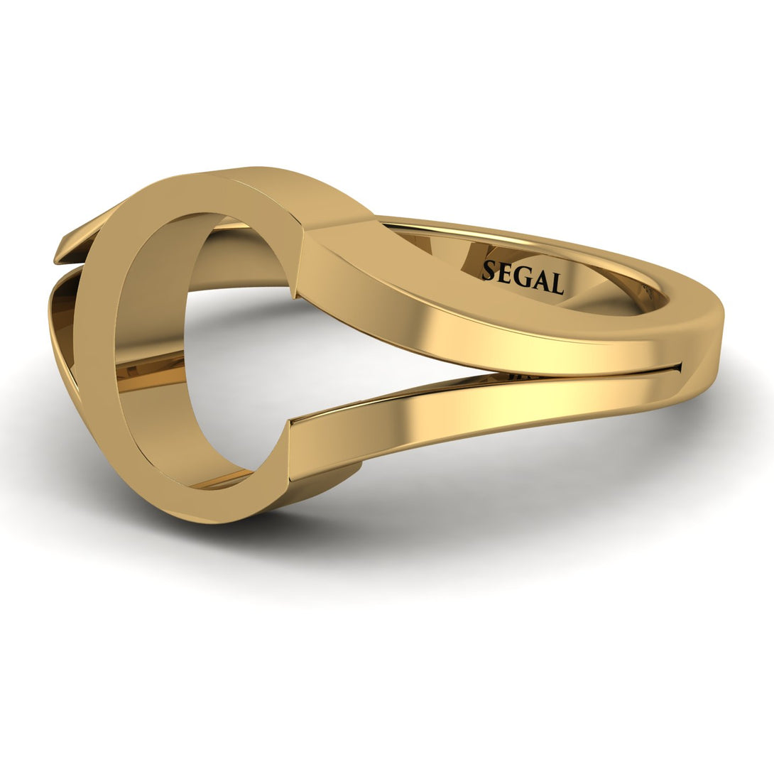 Gold Initial C Ring