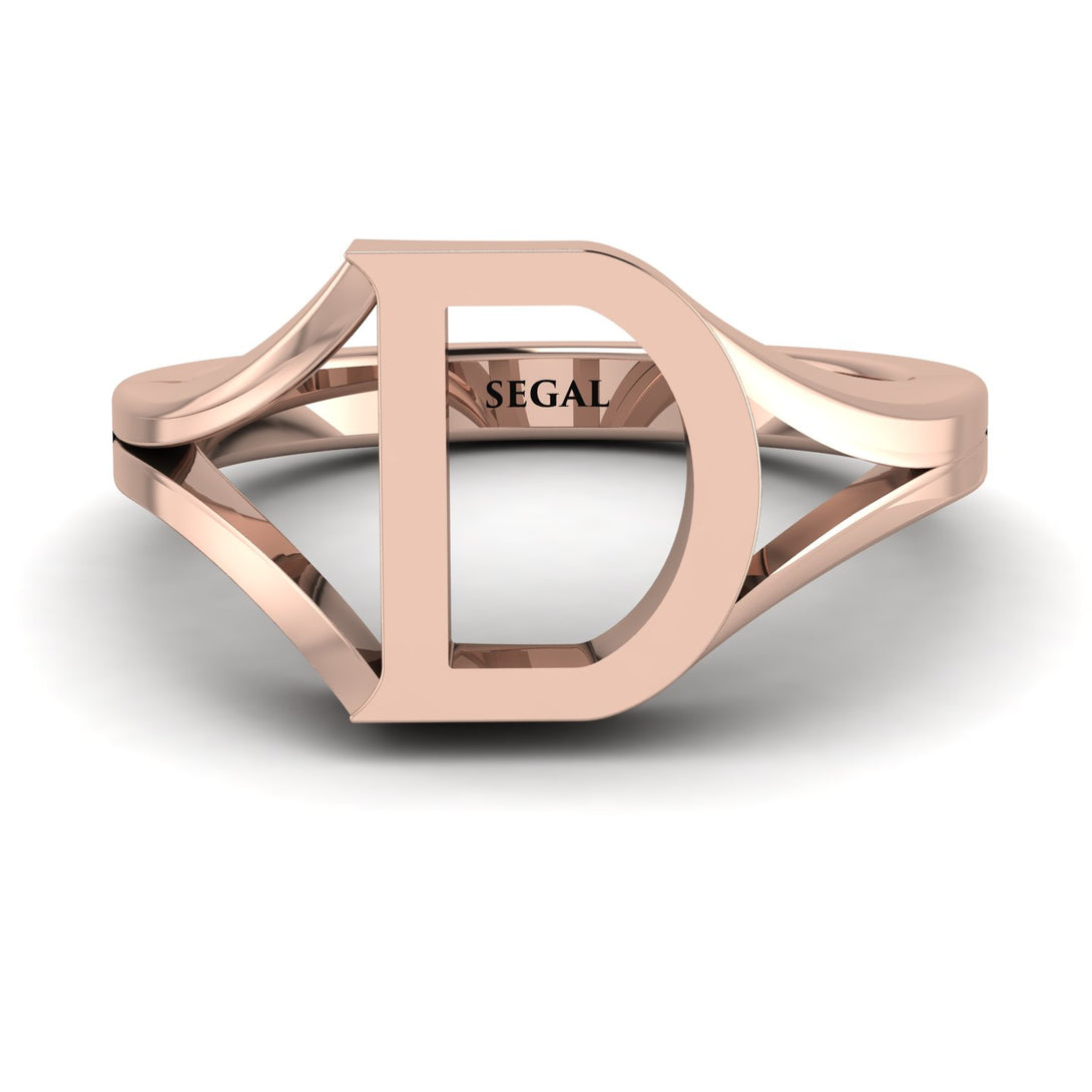 Gold Initial D Ring
