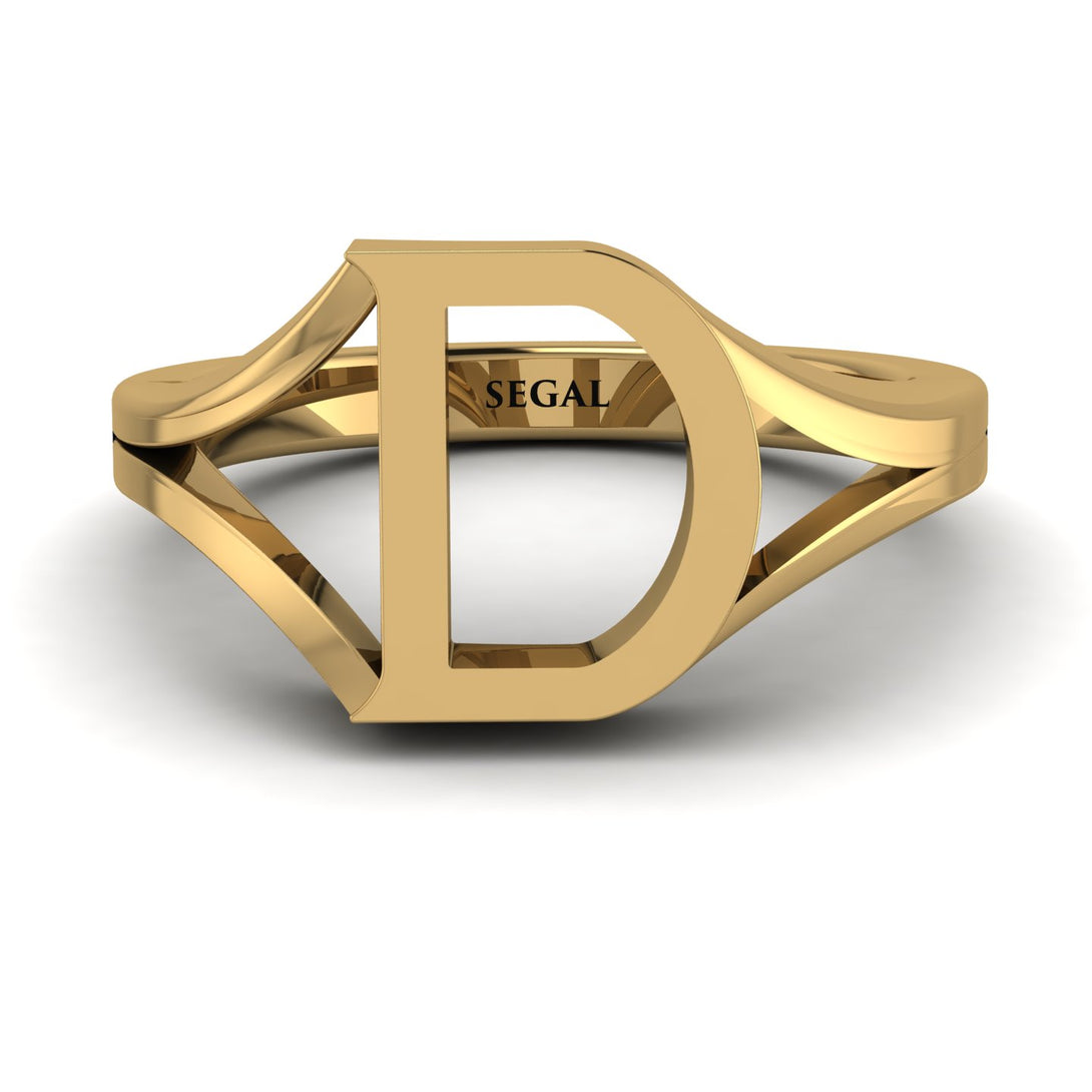 Gold Initial D Ring