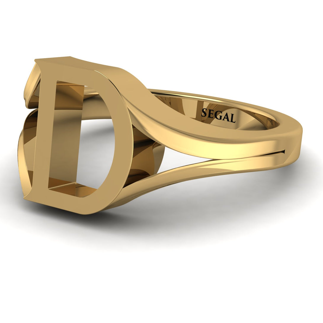 Gold Initial D Ring