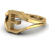 Gold Initial E Ring