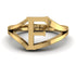 Gold Initial F Ring