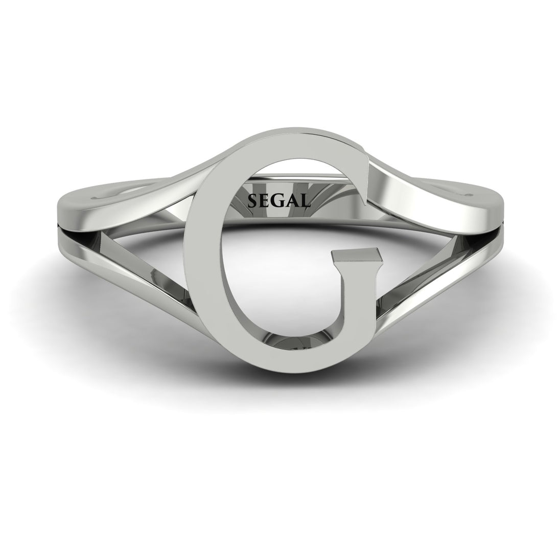 Gold Initial G Ring